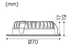 12V Led Spotlights|Minispotlights & Ledpuckar<Hidealite 1202 12V Möbelspotlight 3000K 4,7W Borstad Stål IP44