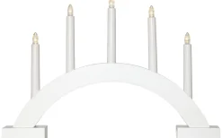 Star Trading Abbe Batteridriven Adventsljusstake 32cm Vit* Visa Alla Adventsljusstakar|Adventsljusstakar 31-60 Cm