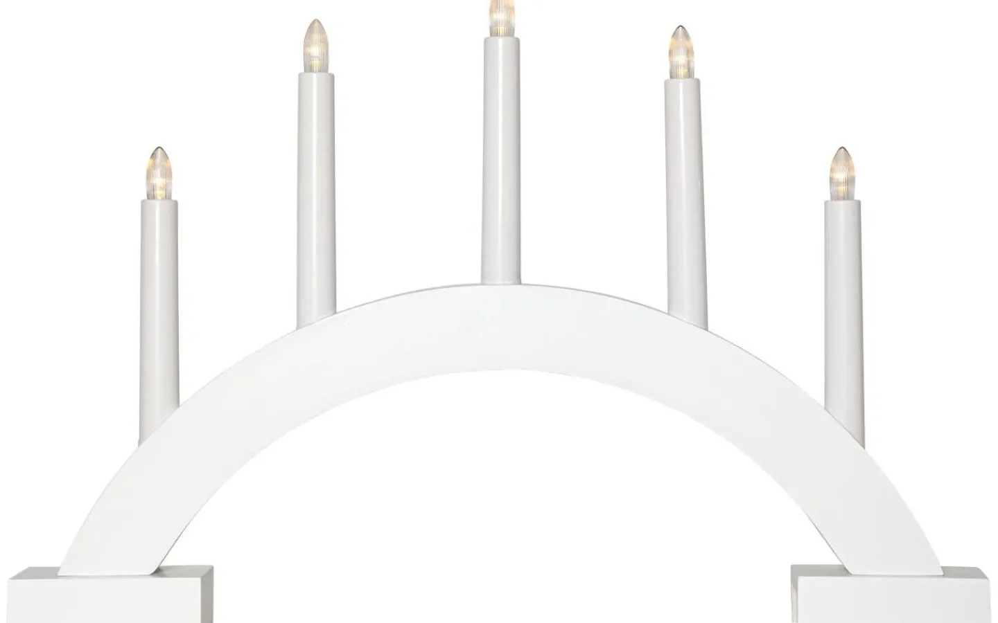 Star Trading Abbe Batteridriven Adventsljusstake 32cm Vit* Visa Alla Adventsljusstakar|Adventsljusstakar 31-60 Cm