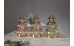 Batteri Julpynt Inomhus<Star Trading Abete Batteridriven Bordsdekoration 18cm Rosa