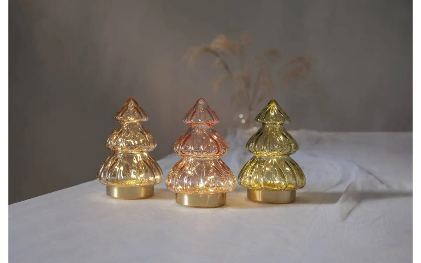 Batteri Julpynt Inomhus<Star Trading Abete Batteridriven Bordsdekoration 18cm Rosa