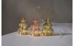 Abete Batteridriven Bordsdekoration 18cm Beige