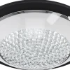 Acolla Plafond 37cm 3000K 16W Kristall/Svart
