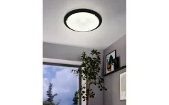 Acolla Plafond 37cm 3000K 16W Kristall/Svart