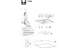 Aneta Acri Plafond 2D Vit IP44* Badrumslampor Tak