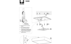 Aneta Acri Plafond LED 18W 3000K Vit IP44* Badrumslampor Tak