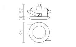 Rendl Acua Infälld Spotlight Krom 12V GU5,3 IP44* Spotlights Med Utbytbar Ljuskälla
