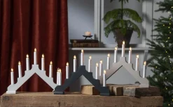 Adventsljusstakar 0-30 Cm<Star Trading Ada Adventsljusstake Grå 30cm