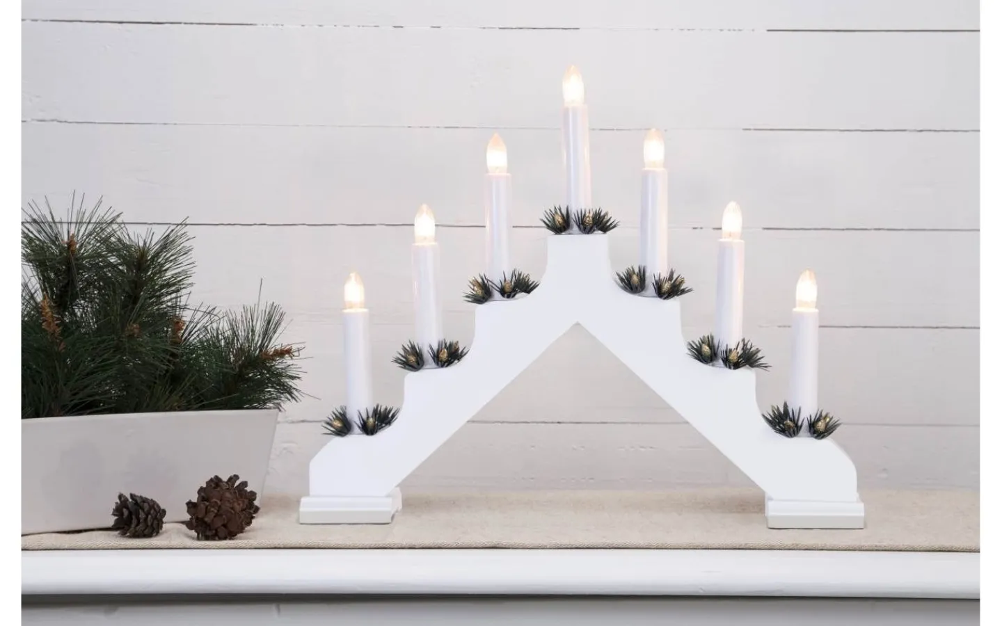 Star Trading Ada Adventsljusstake Vit 30cm* Visa Alla Adventsljusstakar|Adventsljusstakar 0-30 Cm
