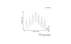 Star Trading Ada Adventsljusstake Vit 30cm* Visa Alla Adventsljusstakar|Adventsljusstakar 0-30 Cm