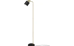 Adam Golvlampa E27 mattsvart/mattmässing