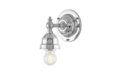 Karlskrona Lampfabrik Adelborg - Förnicklad Badrum IP21* Badrumslampor Vägg