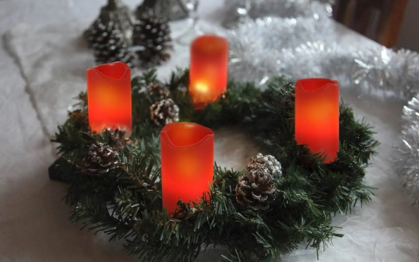 Star Trading Advent Batteridrivna Blockljus m. Fjärrkontroll 4-pack Röd* Blockljus Inomhus|Blockljus Inomhus