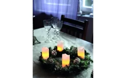 Star Trading Advent Batteridrivna Blockljus m. Fjärrkontroll 4-pack Vit* Blockljus Inomhus|Blockljus Inomhus