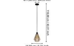Eglo Adwickle Fönsterlampa 17cm Svart* Fönsterlampor