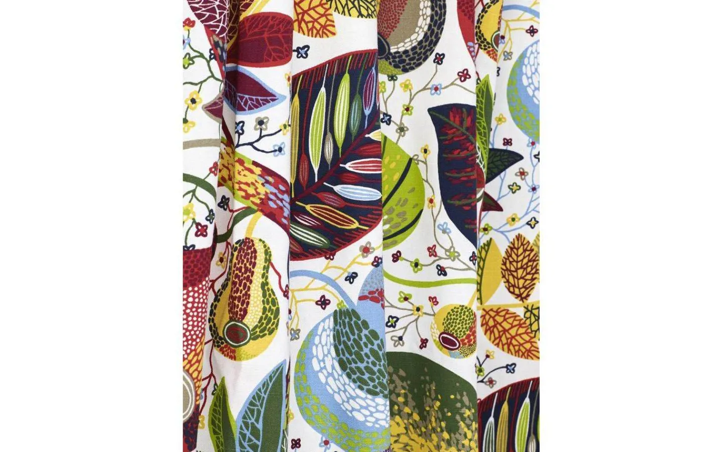 Svanefors A&E Gardinkappa Bomullstyg Metervara Röd 50cm* Gardinkappa Metervara