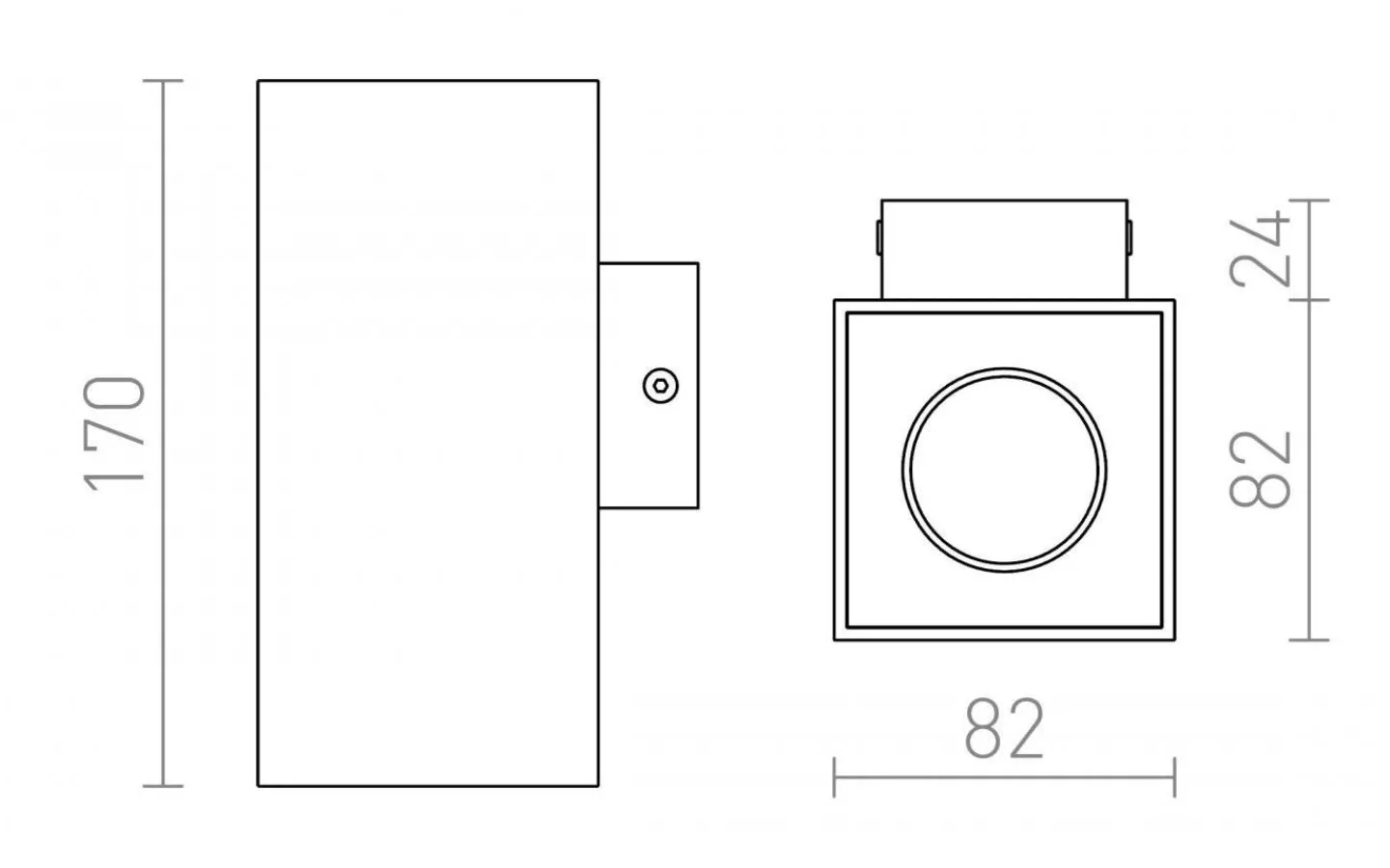 Hall & Trappa|Lampetter<Rendl Agate II Vägglampa Mattvit GU10