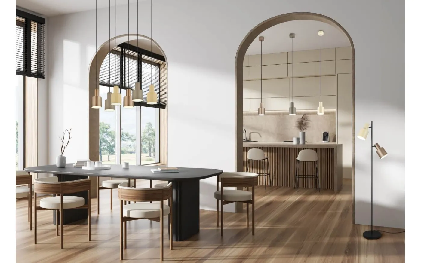 Agudo Fönsterlampa 12cm E27 taupe