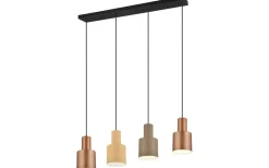 Avlånga Taklampor<Trio Lighting Agudo hänge 4-st E27 multicolor