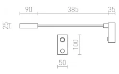 Rendl Aim Vägglampa / Läslampa LED* Sovrum|Läslampor
