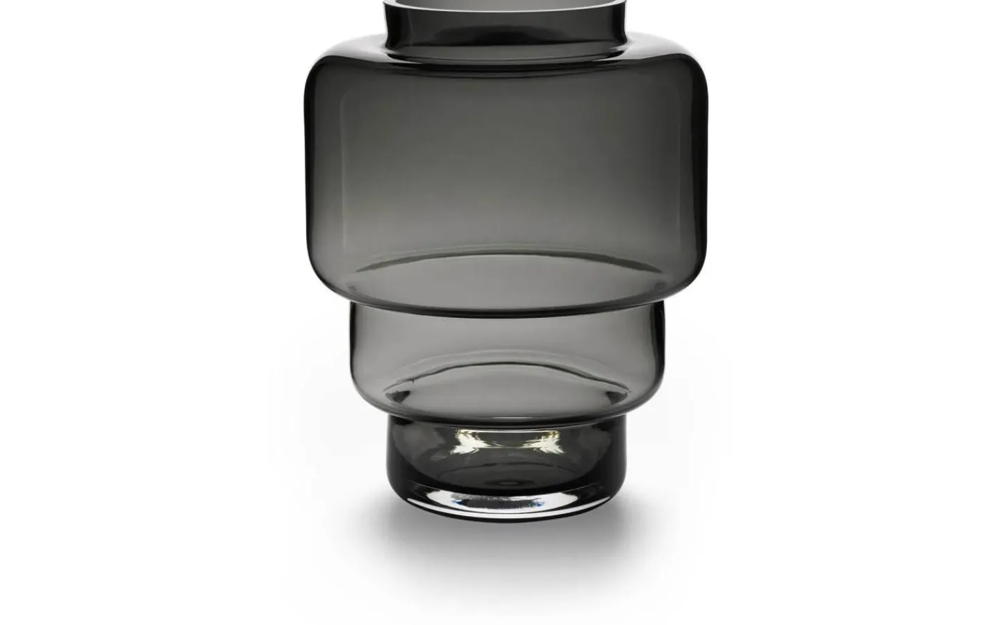 Vaser & Blomkrukor<Markslojd Akka Glasvas Grå 19,5 cm