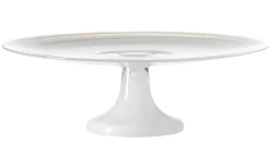Fat<Leonardo Alabaster Tårtfat på Fot Ø31cm Vit