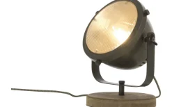 Alaska Bordslampa/Vägglampa 21cm Järngrå/Trä