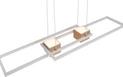 Albany Taklampa LED kaffebrun