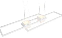 Trio Lighting Albany Takpendel LED matt vit* Avlånga Taklampor