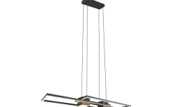 Trio Lighting Albany Takpendel LED mattsvart* Avlånga Taklampor