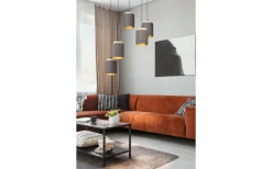 Stora Taklampor Ø70-150 Cm<Eglo Albariza Taklampa 70cm Cappuccino/Guld