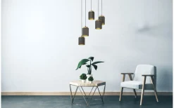 Stora Taklampor Ø70-150 Cm<Eglo Albariza Taklampa 70cm Cappuccino/Guld