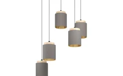 Stora Taklampor Ø70-150 Cm<Eglo Albariza Taklampa 70cm Cappuccino/Guld