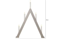 Albo Adventsljusstake 66cm Beige