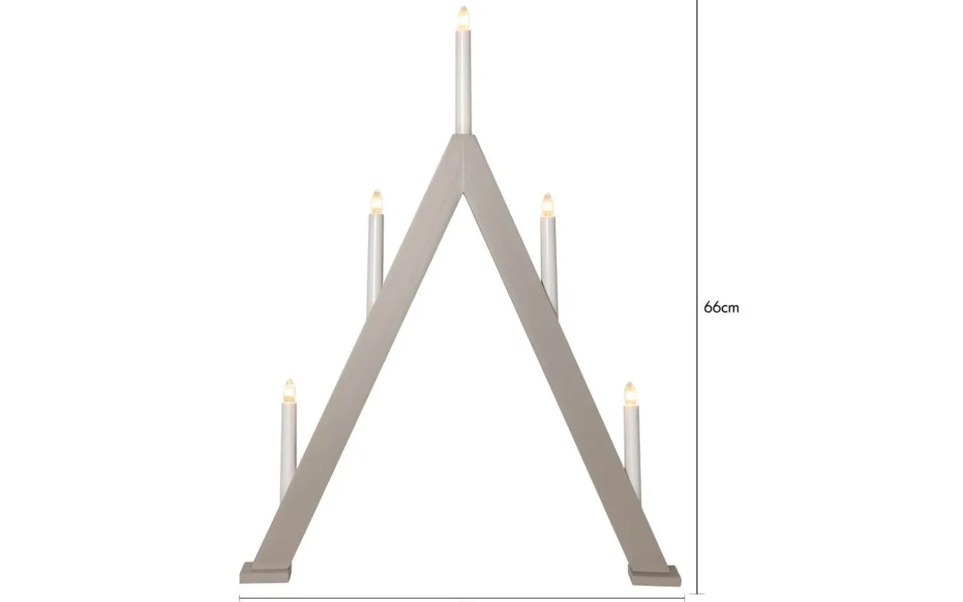 Albo Adventsljusstake 66cm Beige