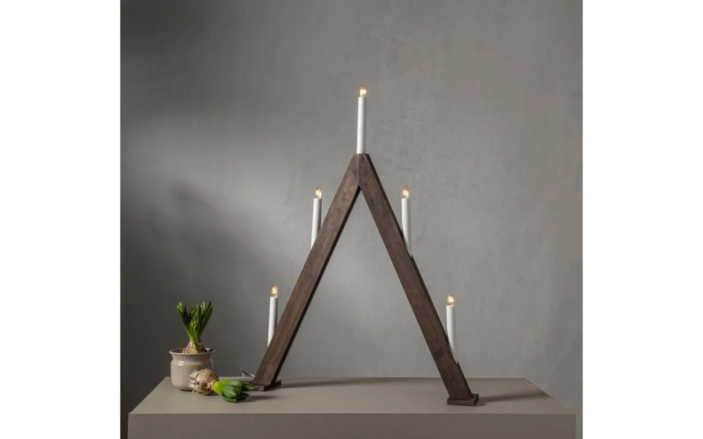 Adventsljusstakar 61-120 Cm<Star Trading Albo Adventsljusstake 66cm Brun