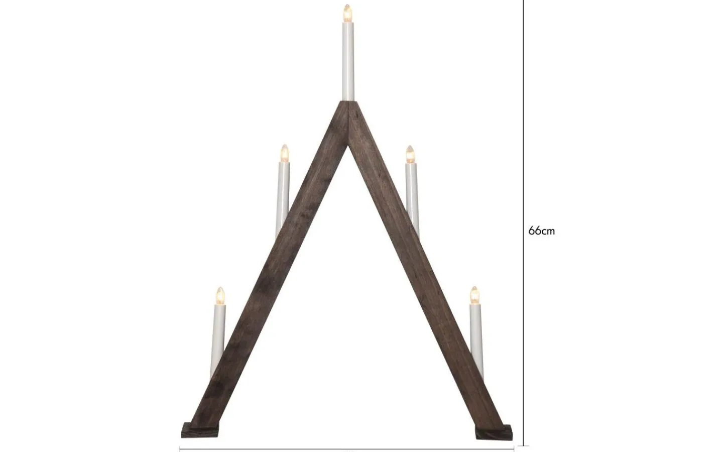 Adventsljusstakar 61-120 Cm<Star Trading Albo Adventsljusstake 66cm Brun