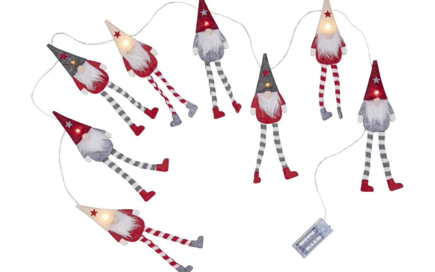 Alf Batteridriven Ljusslinga 1,4m Röd