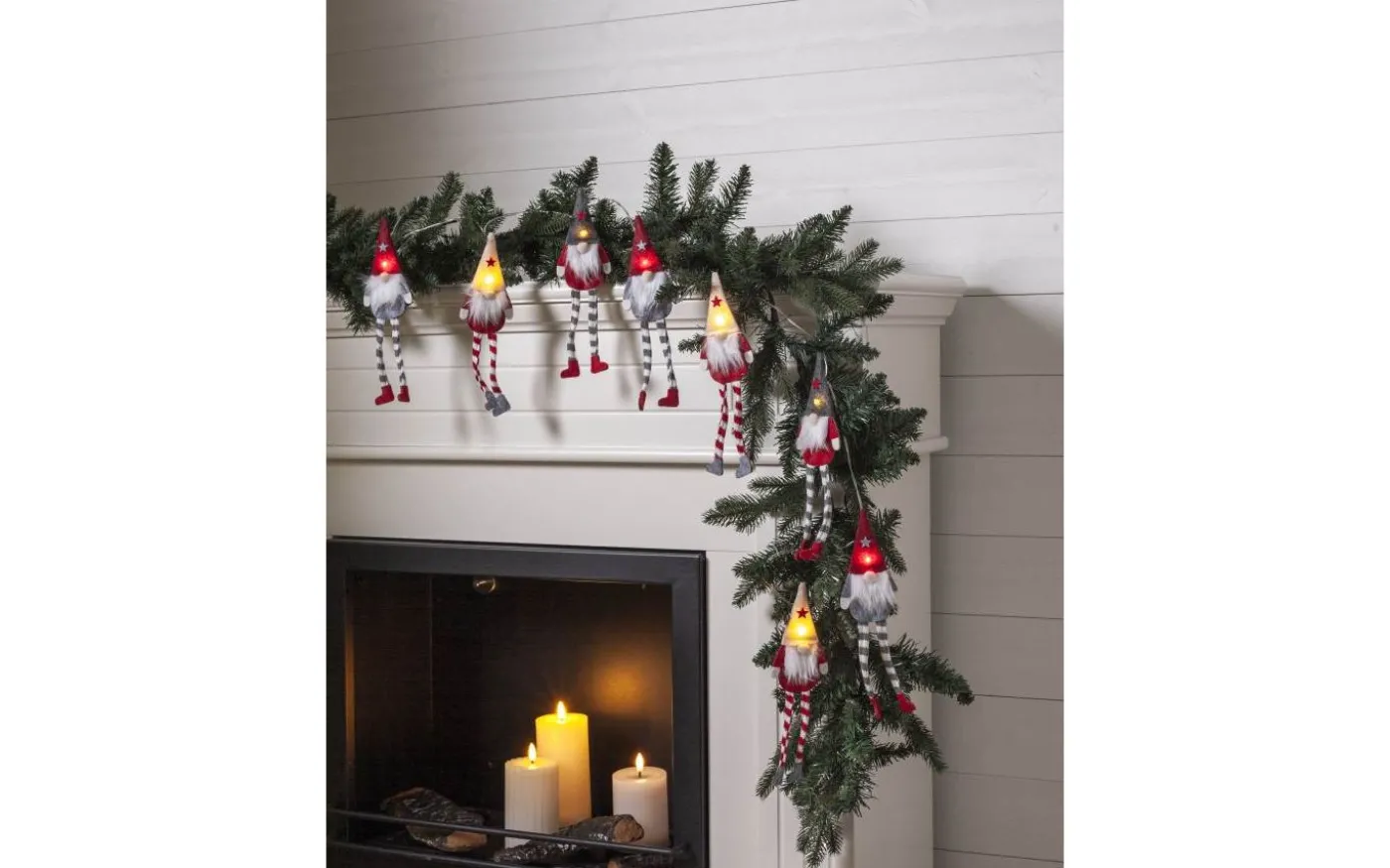 Alf Batteridriven Ljusslinga 1,4m Röd