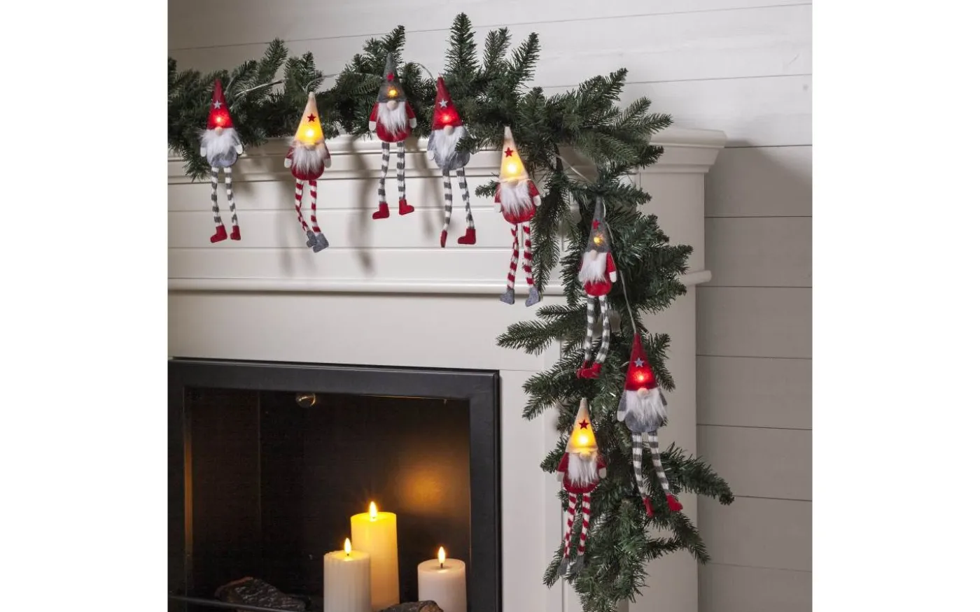 Alf Batteridriven Ljusslinga 1,4m Röd