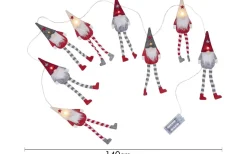 Alf Batteridriven Ljusslinga 1,4m Röd