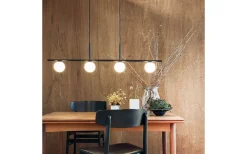 Dyberg Larsen Alice Taklampa 110cm Opal/Svart* Avlånga Taklampor