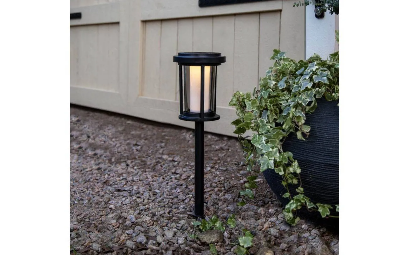 Alippa Solcellsdriven Pollare 44cm Svart