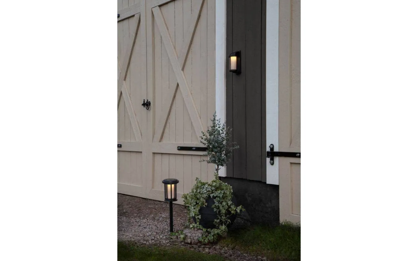 Alippa Solcellsdriven Pollare 44cm Svart