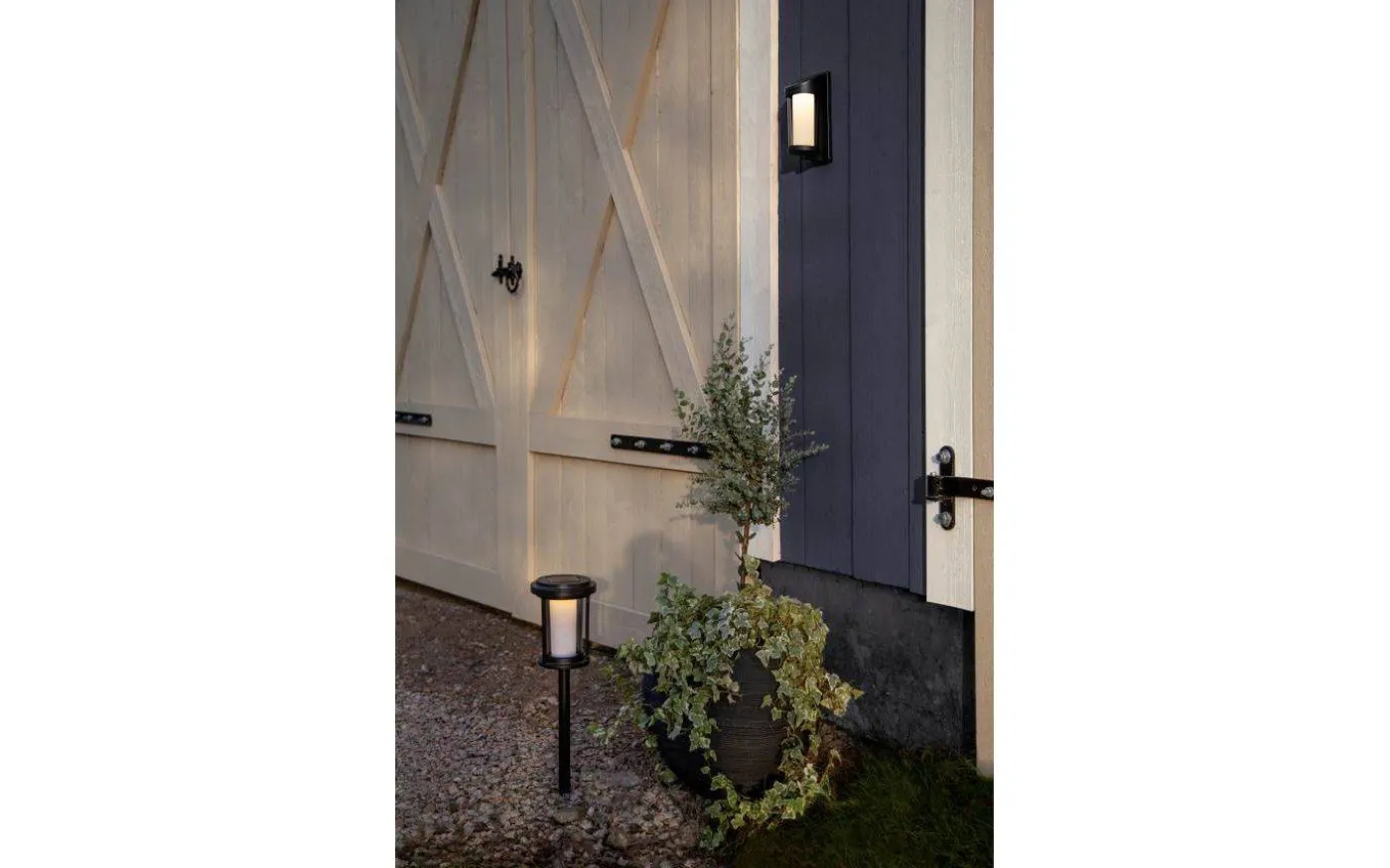 Alippa Solcellsdriven Pollare 44cm Svart