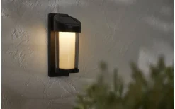 Alippa Solcellsdriven Vägglykta 21cm Svart