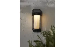 Alippa Solcellsdriven Vägglykta 21cm Svart