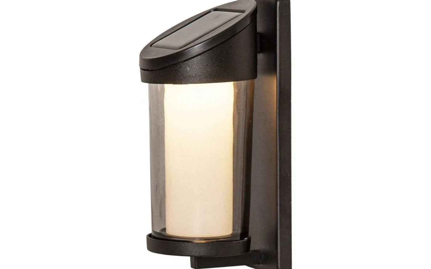 Alippa Solcellsdriven Vägglykta 21cm Svart