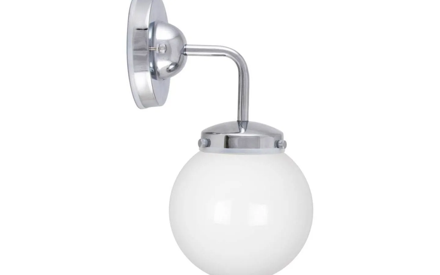 Globen Lighting Alley Vägglampa Krom/Vit IP44* Badrumslampor Vägg