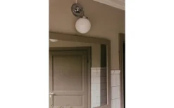 Globen Lighting Alley Vägglampa Krom/Vit IP44* Badrumslampor Vägg